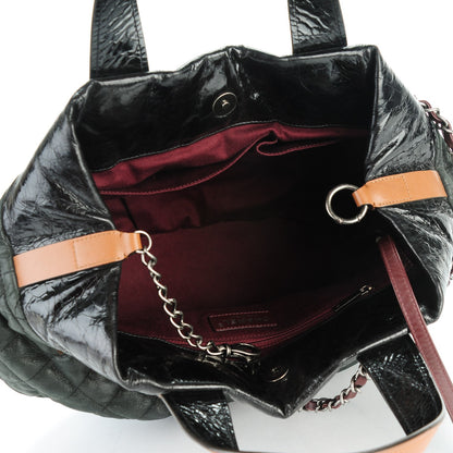 Chanel Iridescent Calfskin Small In the Mix Tote Dark Green 5 of 7