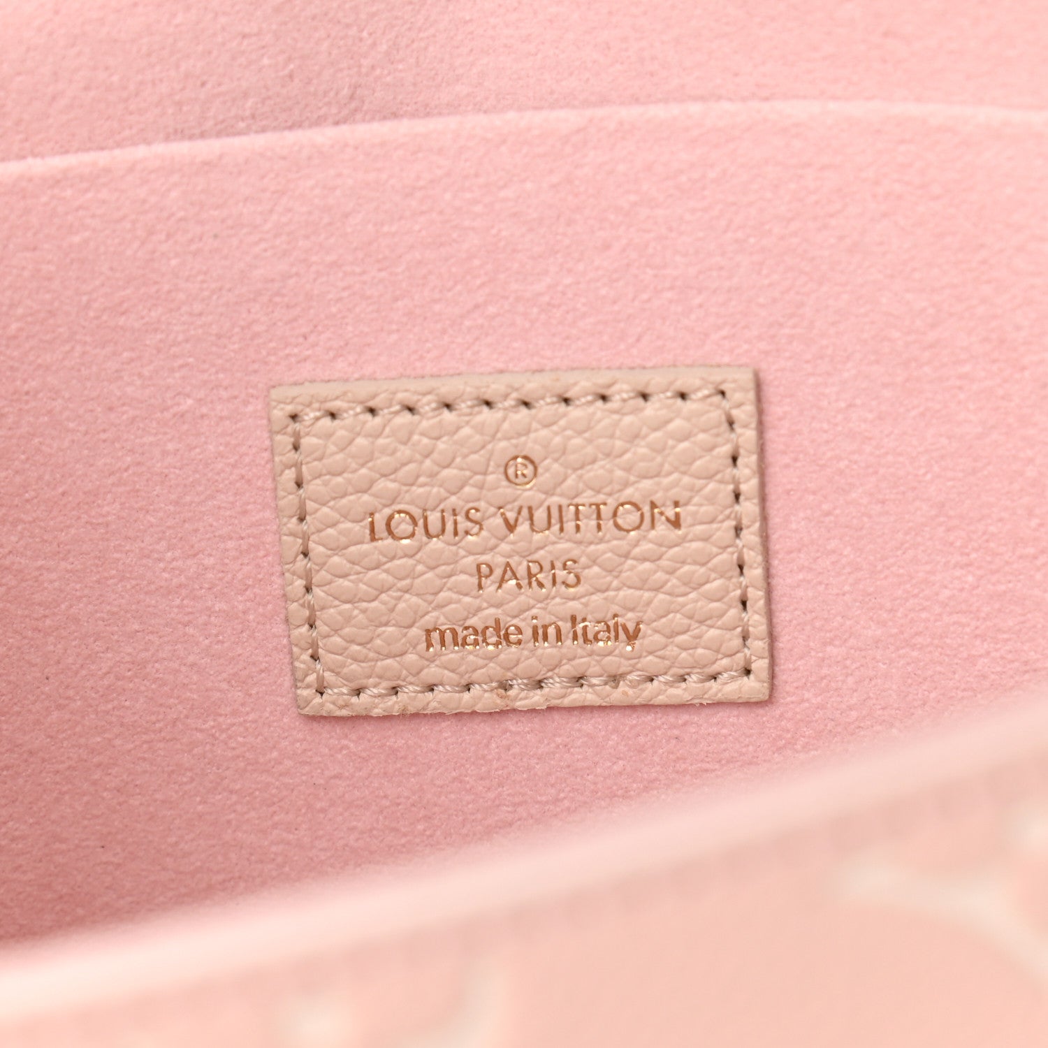 Louis Vuitton Empreinte Spring in the City Felicie Pochette Chain Wallet Pink Beige Yellow 6 of 9