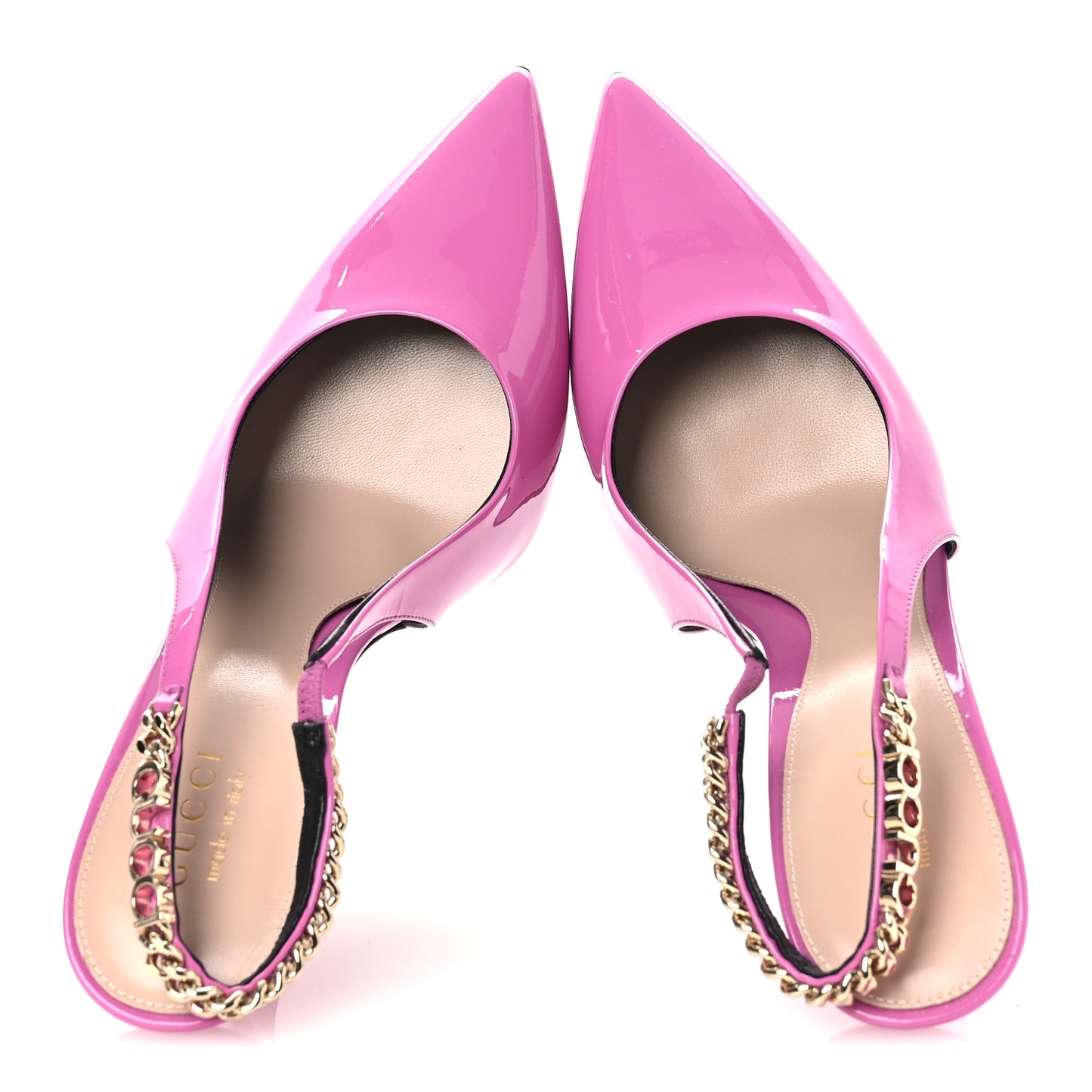 Vernice Crystal Nappa Charlotte Signoria 105 Slingback Pumps 39 Libre Pink