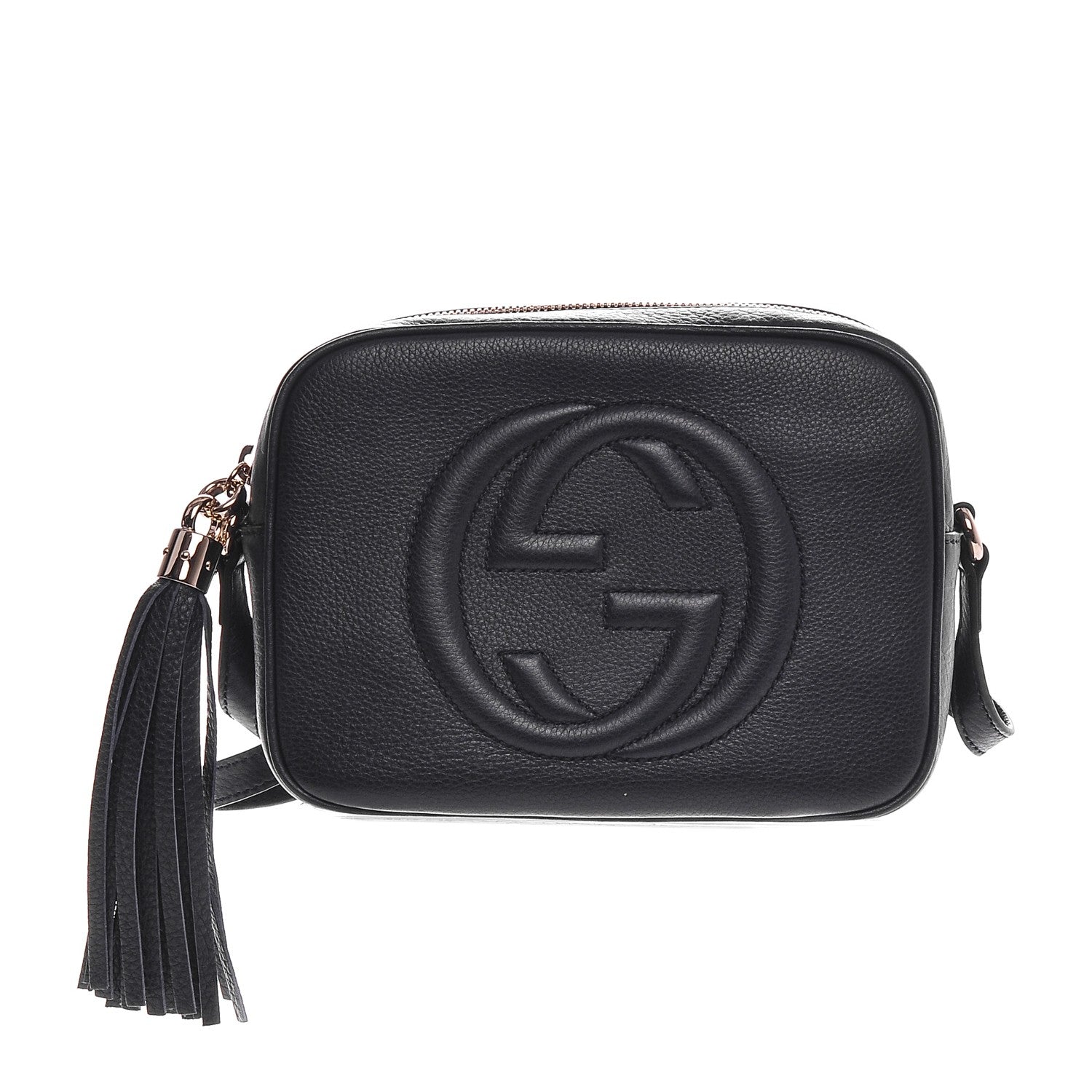 Gucci Pebbled Calfskin Small Soho Disco Bag Blue 1 of 6