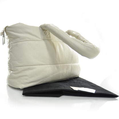 Chanel Lambskin COCO Cocoon Medium Zipped Tote Ivory 3 of 8