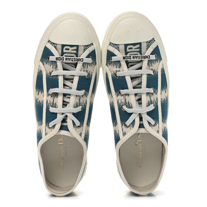 Christian Dior Cotton D-Stripes Walk'N'Dior Low Top Sneakers 42 Deep Ocean 2 of 8