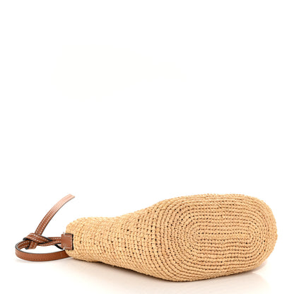 Loewe Calfskin Raffia Paulas Ibiza Pochette Bag Natural Tan 4 of 12