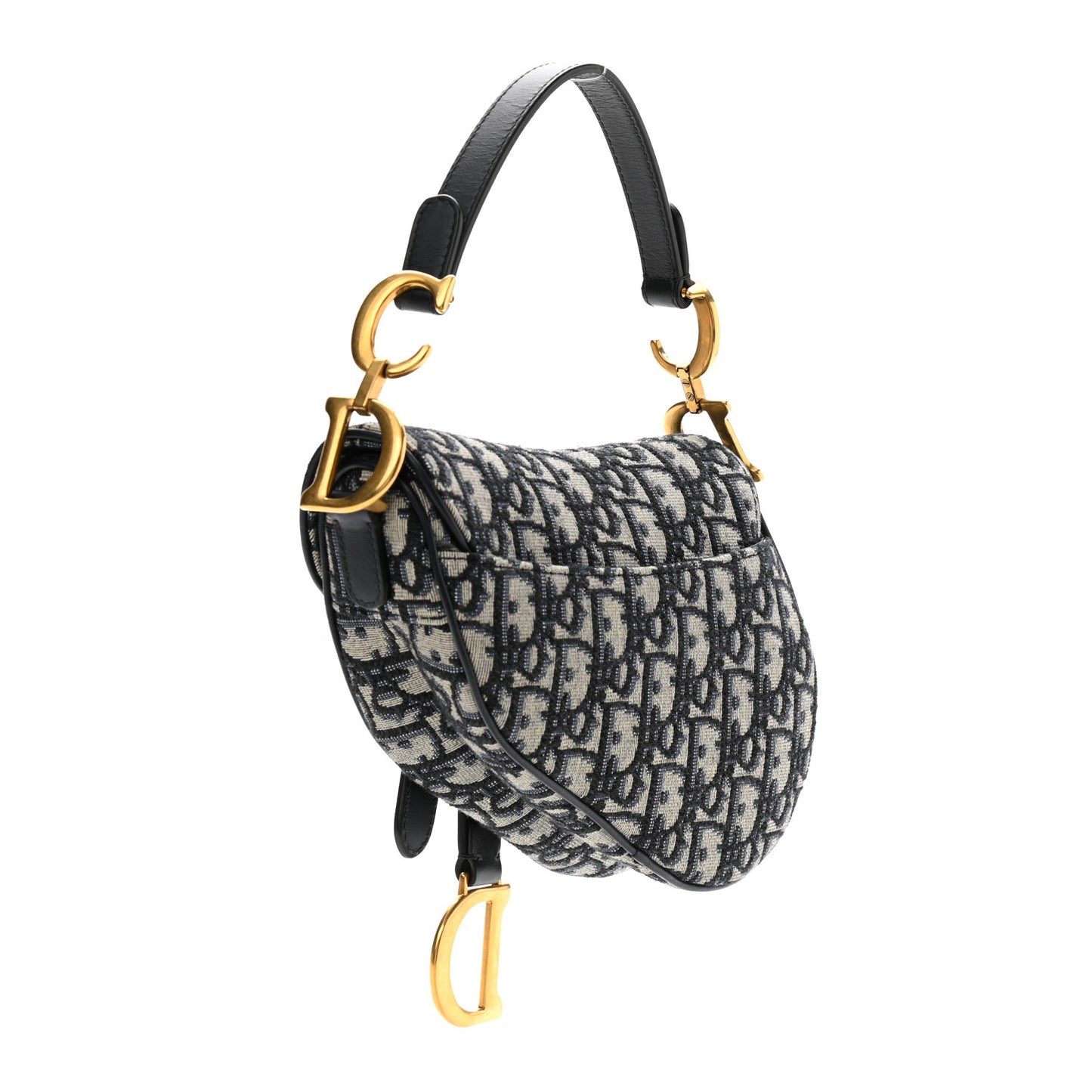 Oblique Mini Saddle Bag Blue