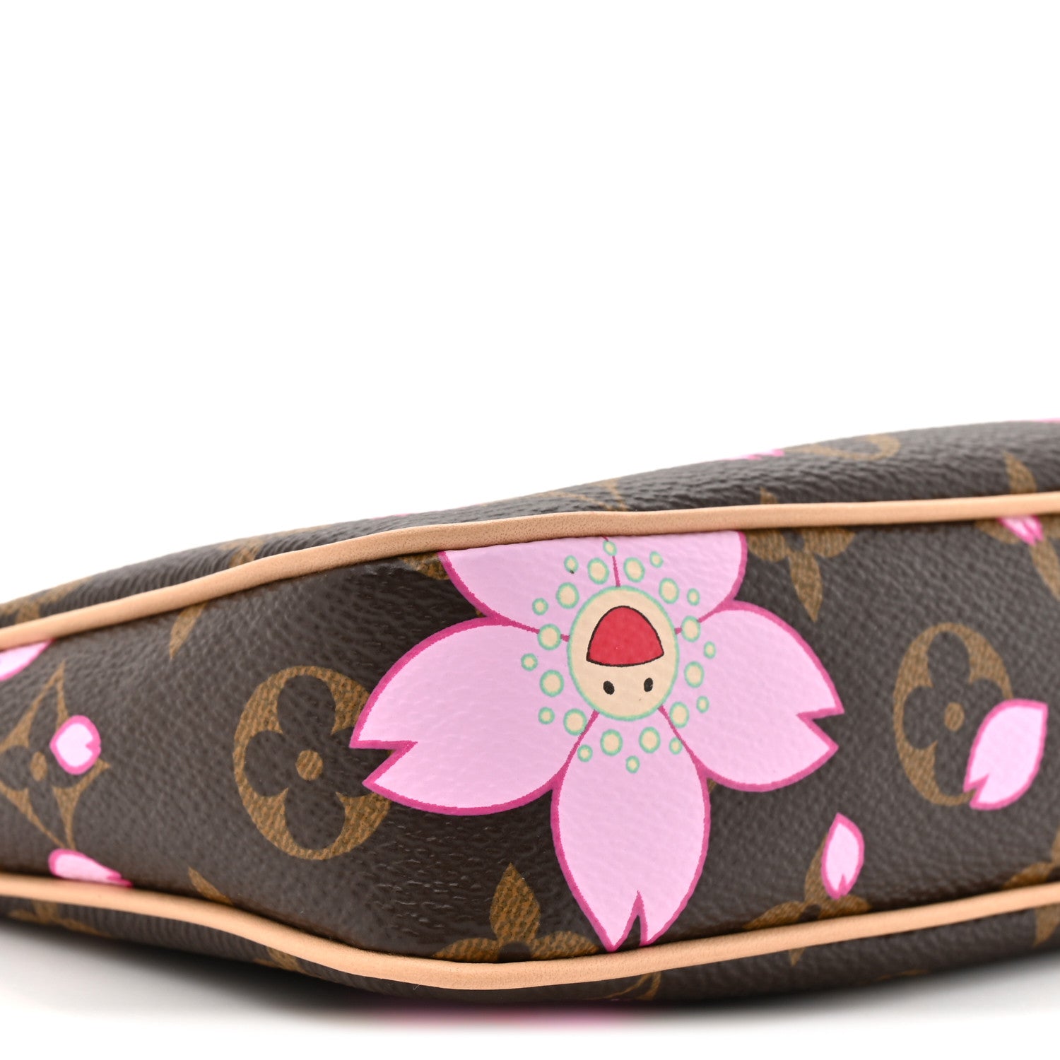 Louis Vuitton LV X TM Monogram Cherry Blossom Pochette Accessories Sakura Brown 9 of 9