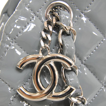 Chanel Patent Quilted Small Just Mademoiselle Gray 8 of 10