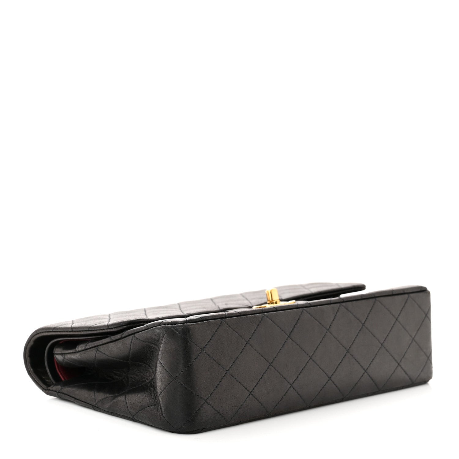 Chanel Lambskin Quilted Medium Double Flap Black 3 of 10