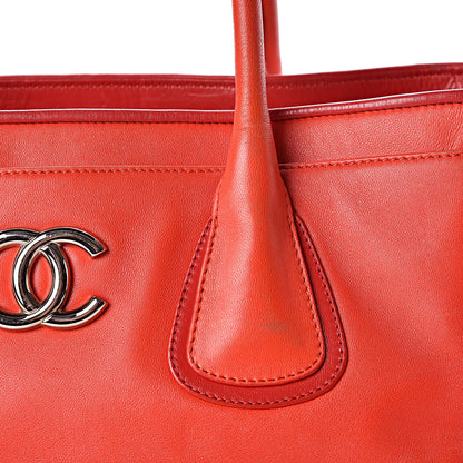 Chanel Lambskin Executive Cerf Shopper Tote Red 14 of 21