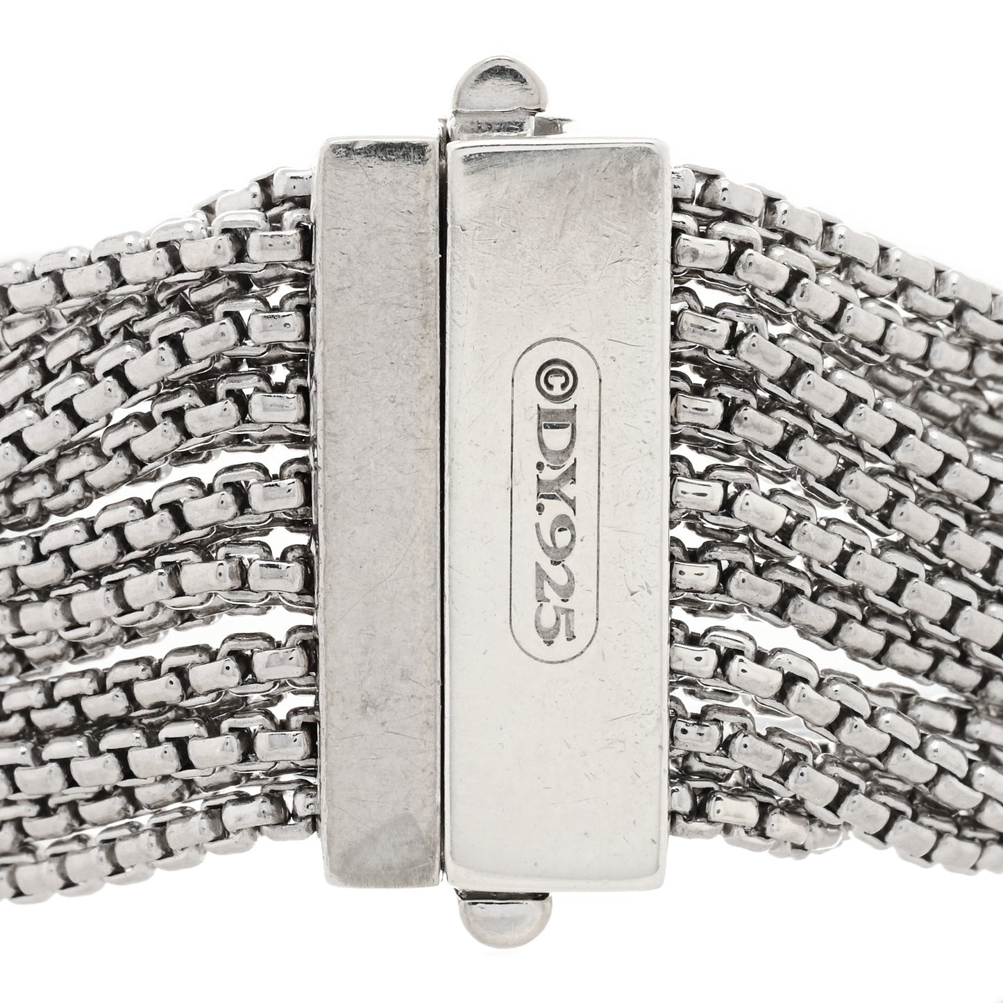 Sterling Silver Pearl Sixteen-Row Chain Bracelet