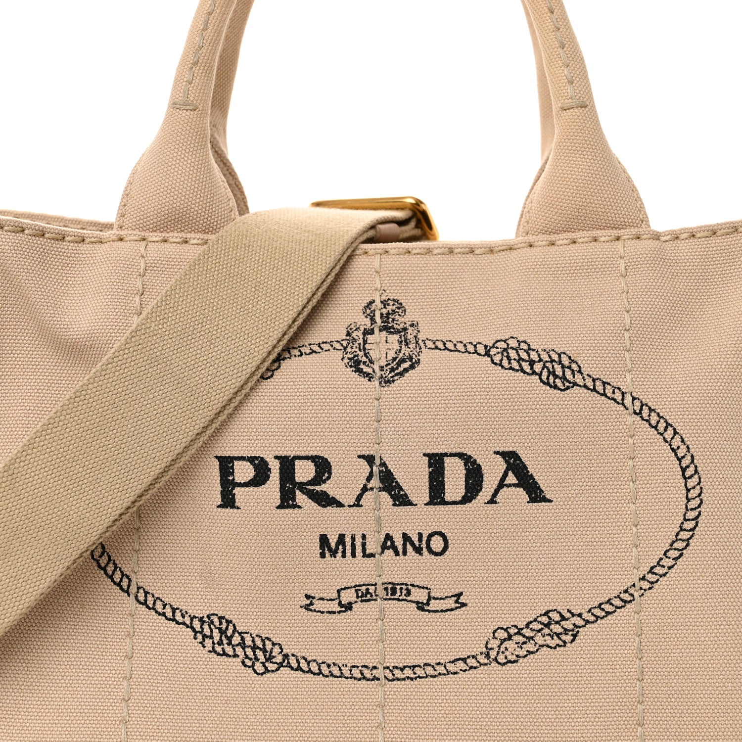Prada Canapa Small Logo Tote Corda 8 of 20