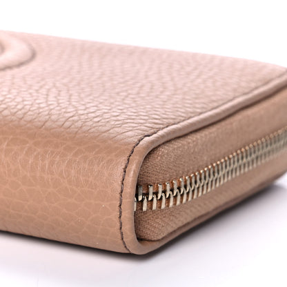 Gucci Pebbled Calfskin Soho Zip Around Wallet Camelia 9 of 10