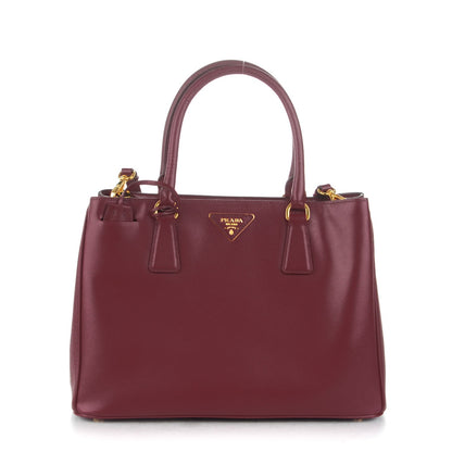Prada Saffiano Lux Small Tote Cherry 1 of 8
