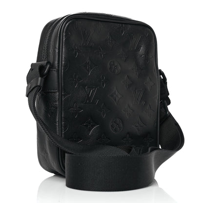 Louis Vuitton Calfskin Monogram Shadow Danube PM Black 3 of 8