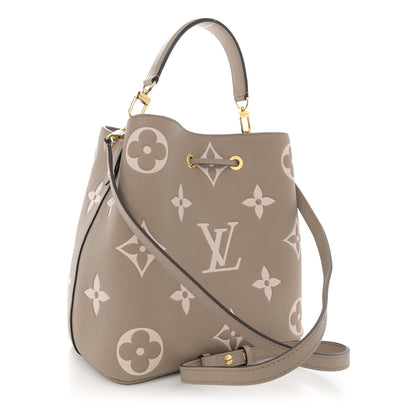 Louis Vuitton Empreinte Monogram Giant Neonoe MM Tourterelle Creme 4 of 14