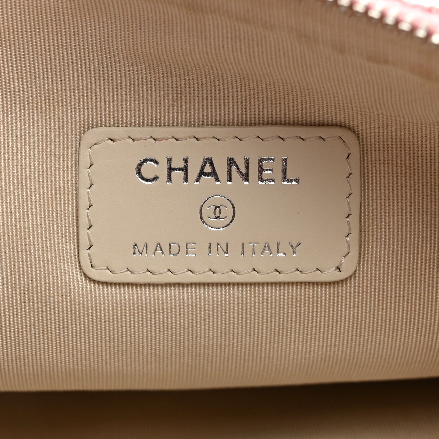 Chanel Woven Straw Raffia Small Deauville Pouch Pink 6 of 7