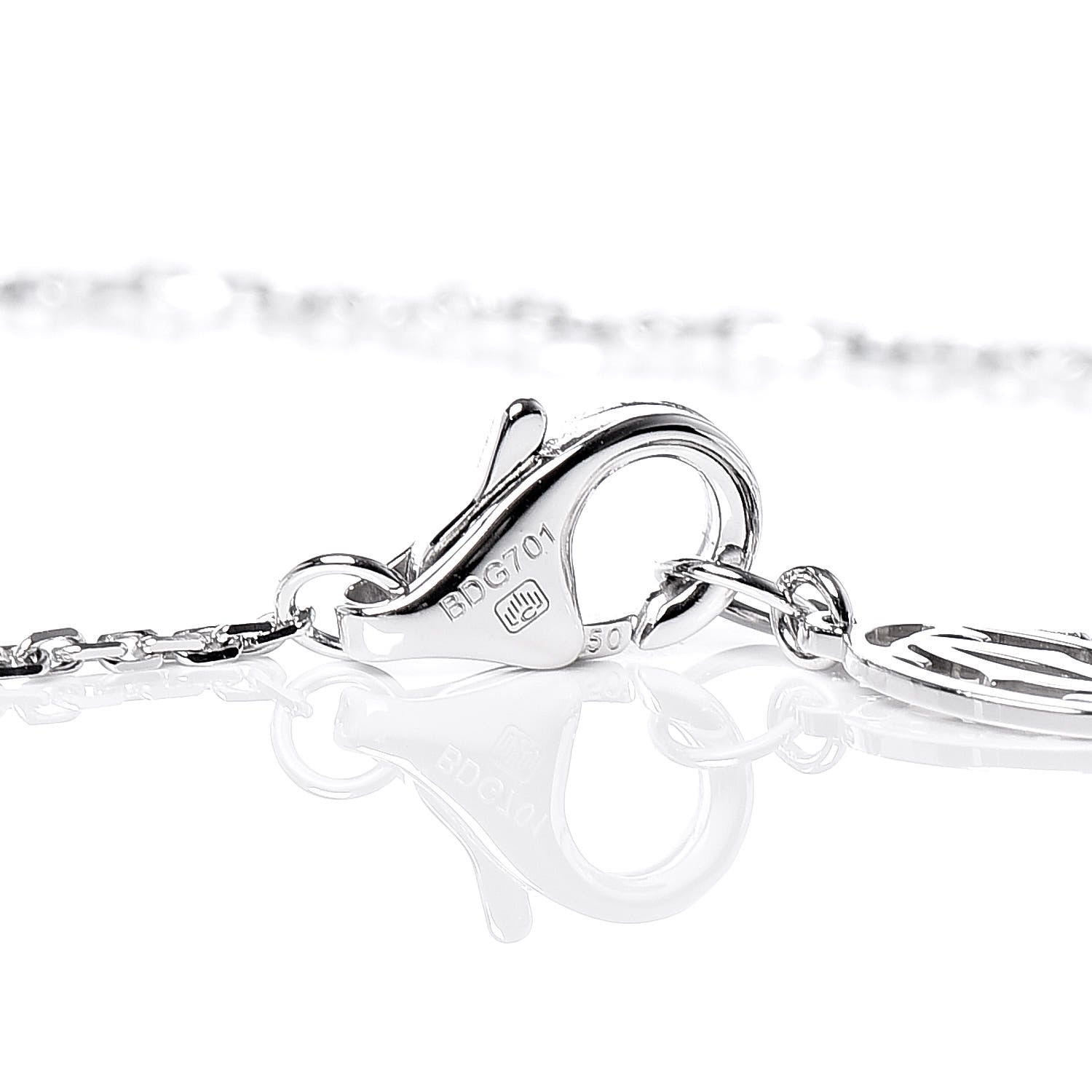 Cartier 18K White Gold Diamond XS D'Amour Bracelet 4 of 7