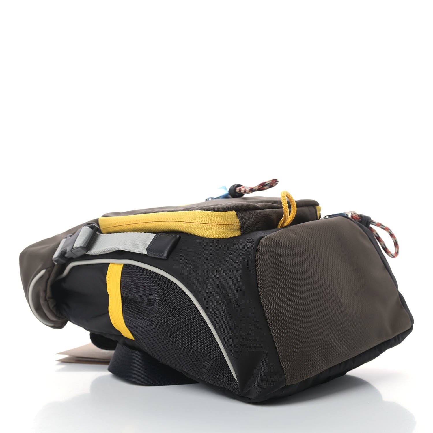 Burberry Nylon Medium Leo Sling Bag Black Yellow Grey 4 of 9
