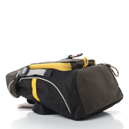 Burberry Nylon Medium Leo Sling Bag Black Yellow Grey 4 of 9