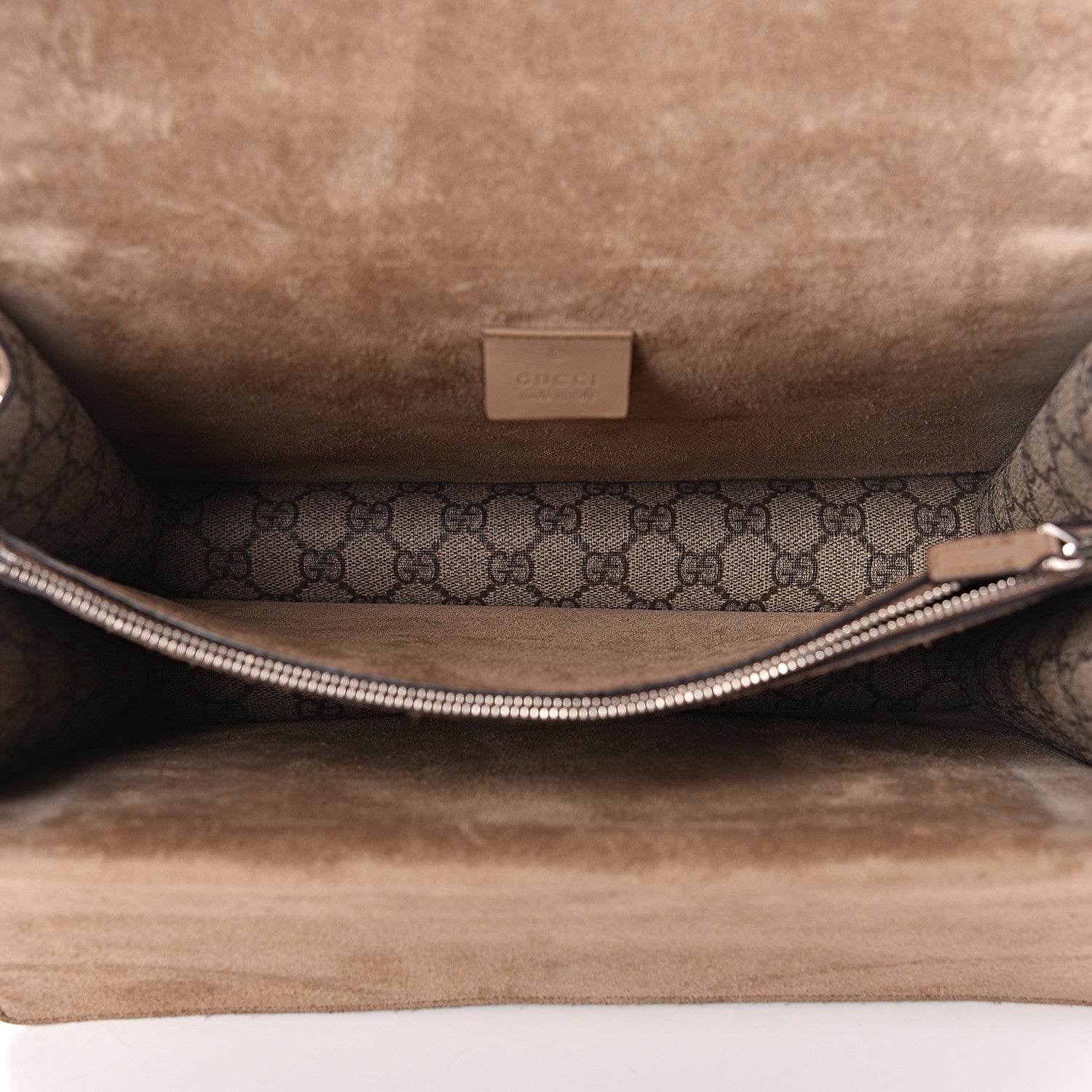 Gucci GG Supreme Monogram Medium Dionysus Shoulder Bag Taupe 5 of 11