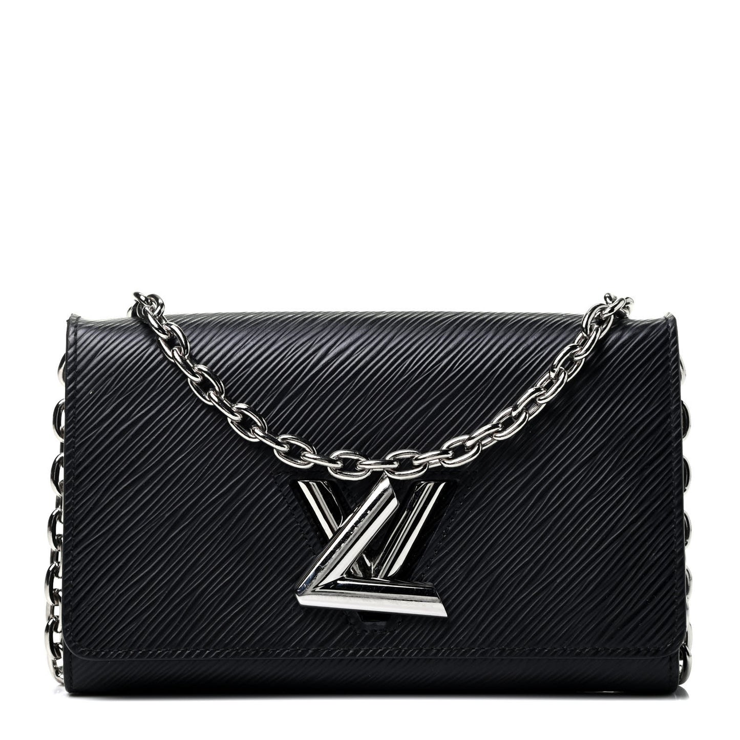 Epi Twist Chain Wallet Black