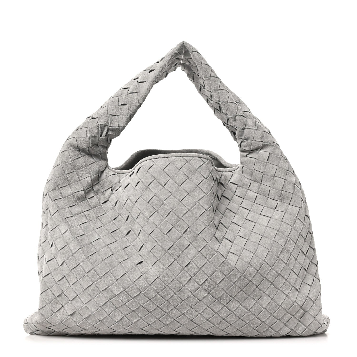 Bottega Veneta Suede Intrecciato Small Hop Sterling 1 of 9