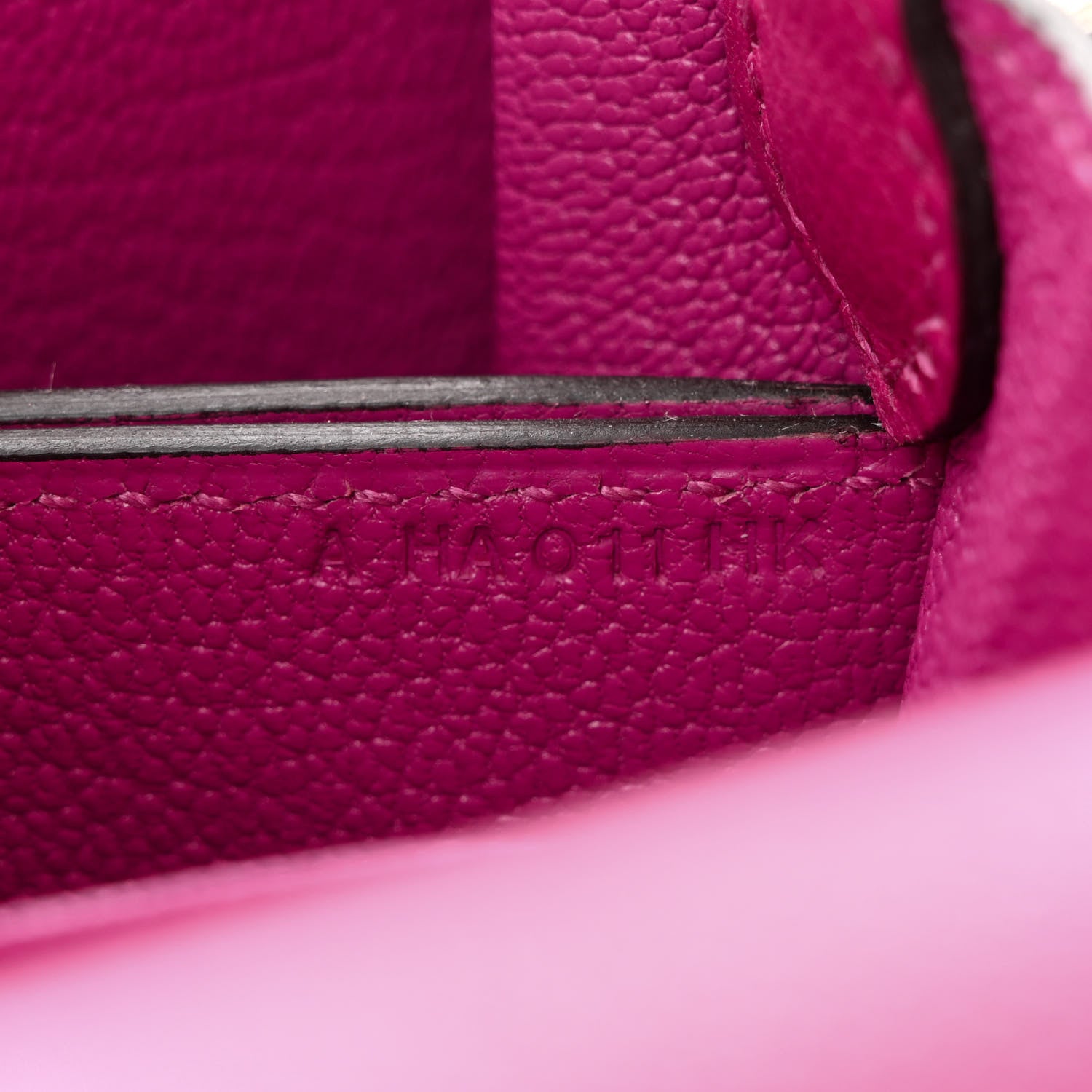 Hermes Evercolor Mini Sac Roulis Rose Pourpre 7 of 11