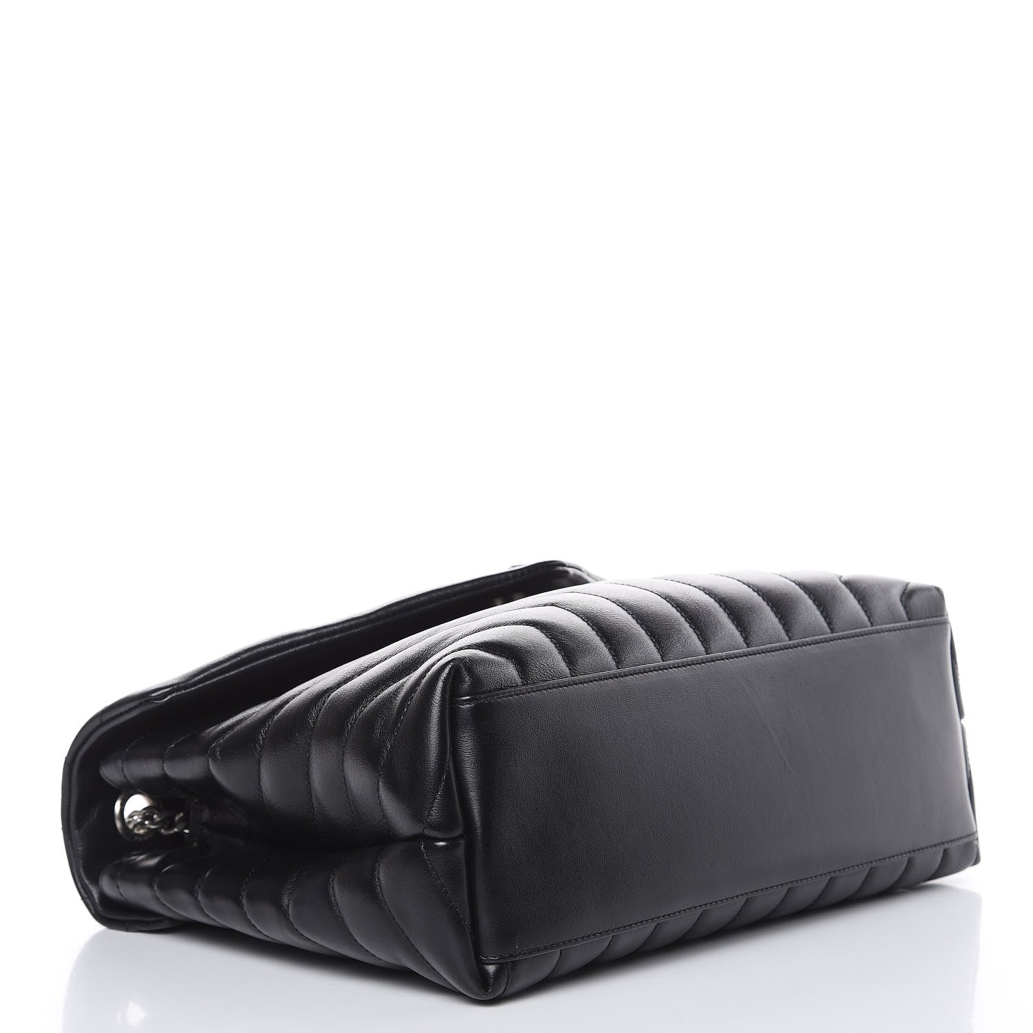 Saint Laurent Calfskin Y Quilted Monogram Medium Loulou Chain Satchel Black 4 of 11