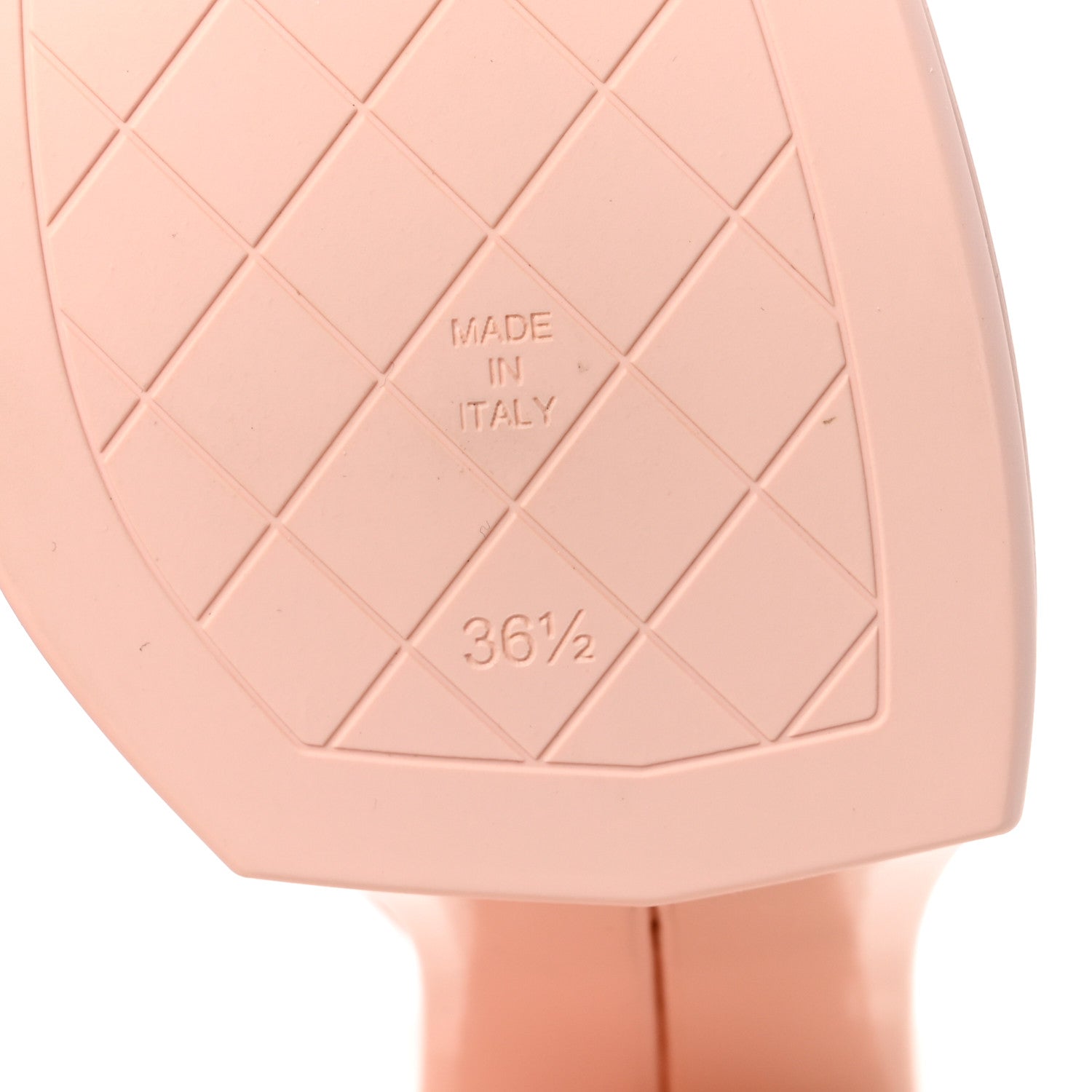 Chanel Crumpled Patent Lambskin Platform Sandals 36.5 Light Pink 7 of 10