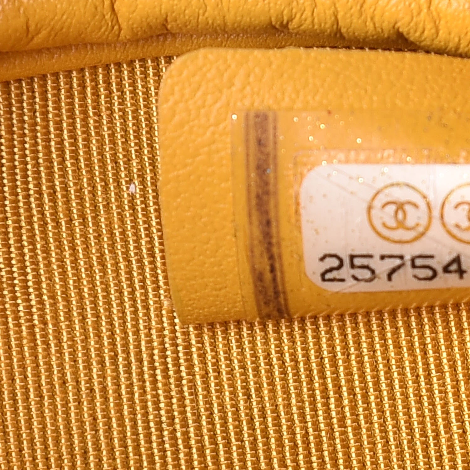 Chanel Caviar Quilted Zip Around Classic Coin Purse Yellow 7 of 8