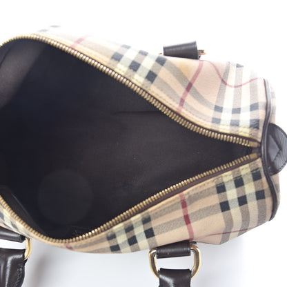 Burberry Haymarket Check Small Chester Bowling Bag Chocolate 5 of 18
