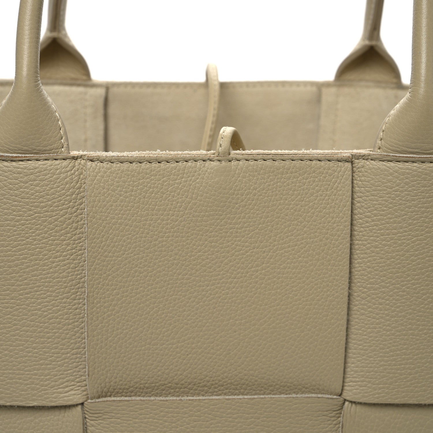 Bottega Veneta Grained Calfskin Intrecciato Medium Arco Tote Porridge 8 of 13