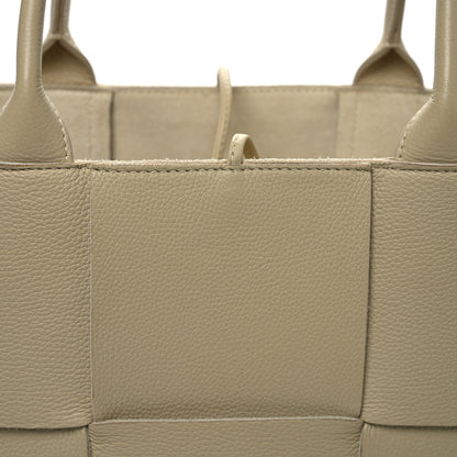 Bottega Veneta Grained Calfskin Intrecciato Medium Arco Tote Porridge 8 of 13