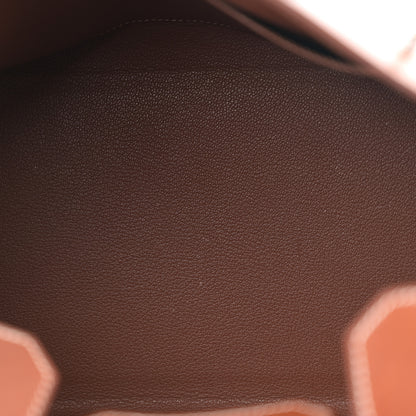 Hermes Toile Barenia Birkin 35 Fauve 5 of 12