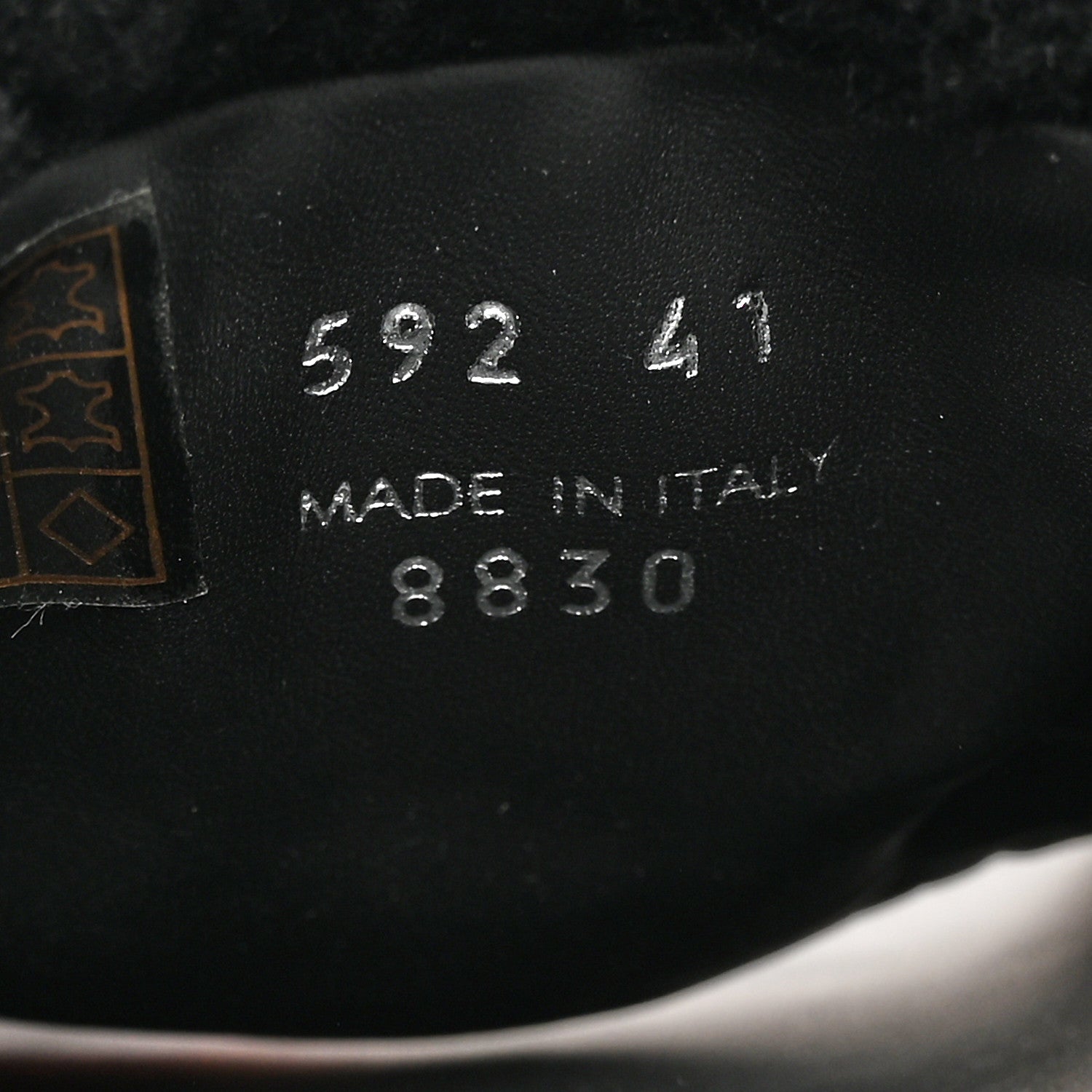 Prada Shearling Metal Triangle Logo Lug Sole 20mm Slide Sandals 41 Black 8 of 9