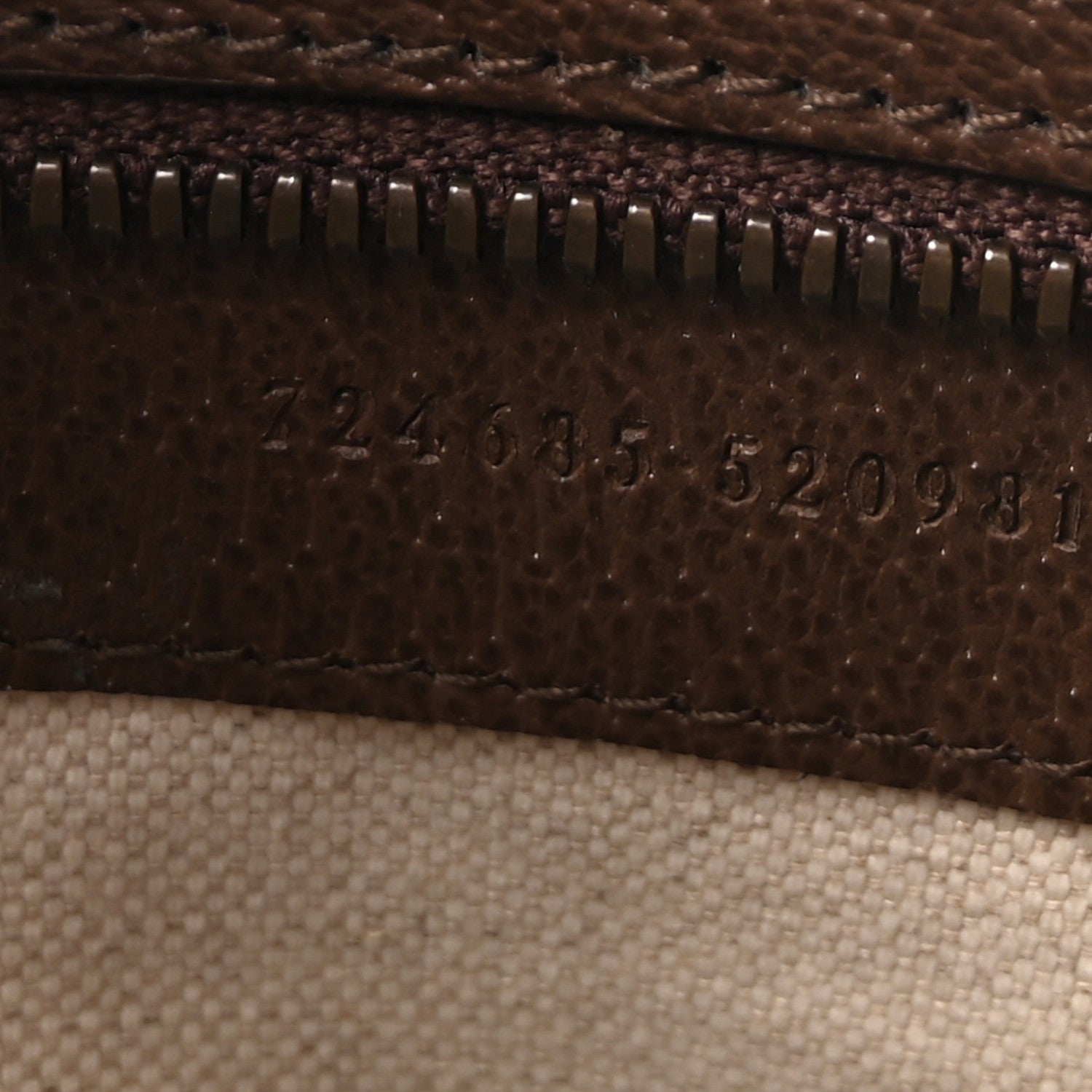 Gucci GG Supreme Monogram Textured Dollar Calfskin Web Medium Ophidia Tote Bag Beige Ebony 8 of 10