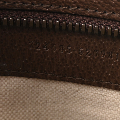 Gucci GG Supreme Monogram Textured Dollar Calfskin Web Medium Ophidia Tote Bag Beige Ebony 8 of 10