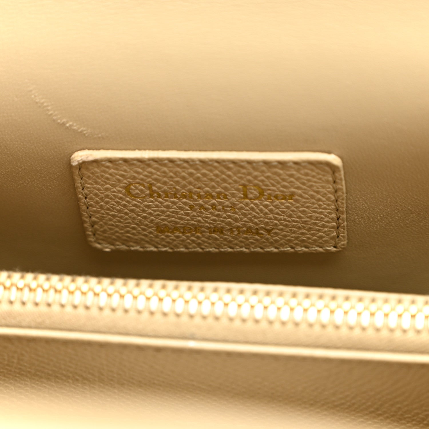 Christian Dior Grained Calfskin St. Honore Tote Beige 6 of 12