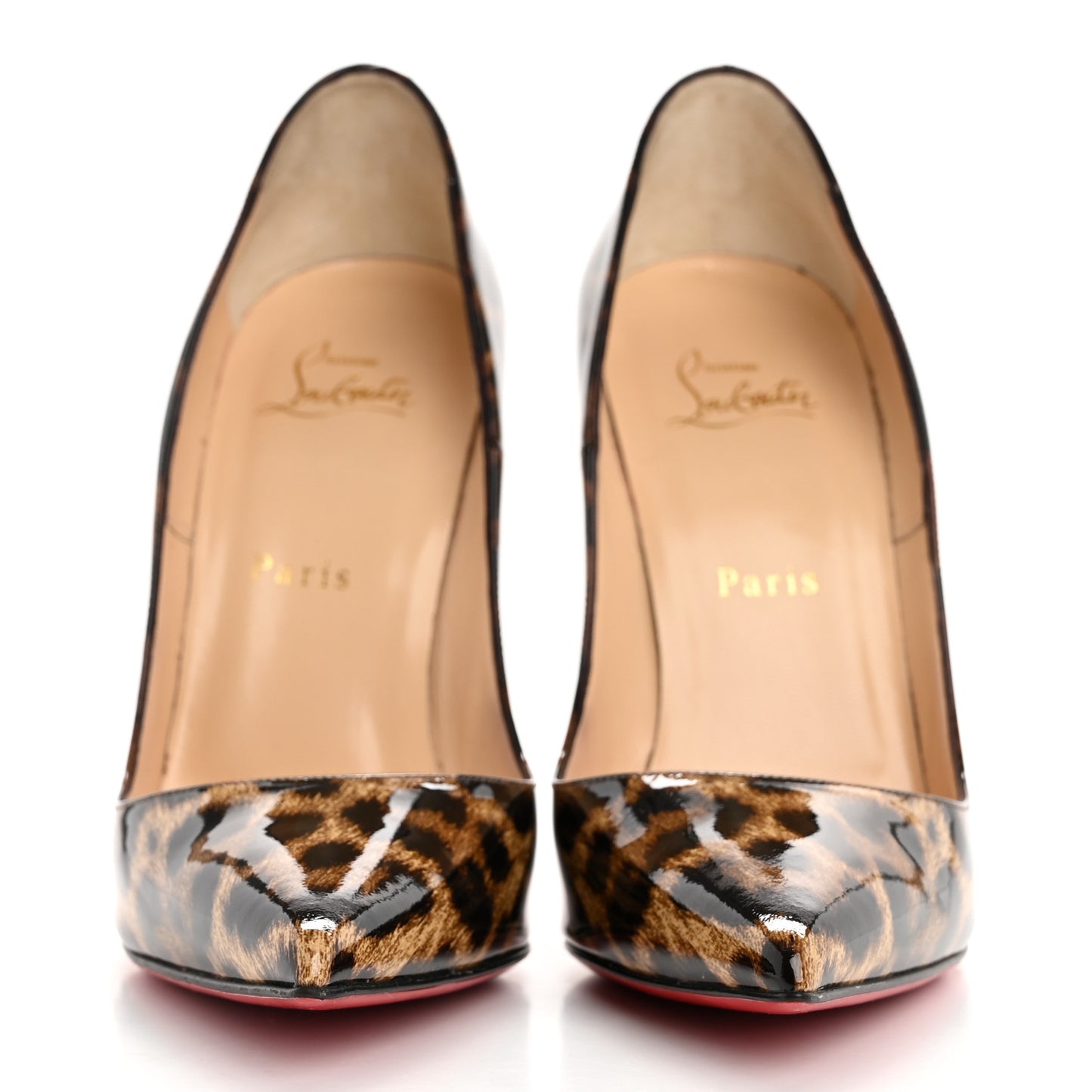 Patent Leopardino So Kate 120 Pumps 38.5 Brown