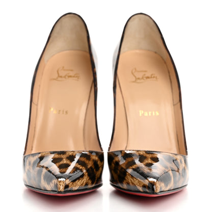 Christian Louboutin Patent Leopardino So Kate 120 Pumps 38.5 Brown 3 of 12