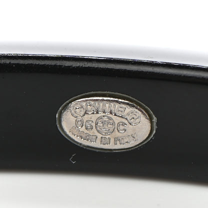 Chanel Resin Floral CC Bangle Black 4 of 4