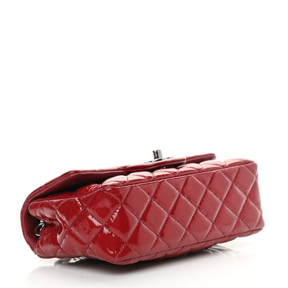 Chanel Patent Calfskin Quilted Mini Rectangular Flap Red 4 of 23