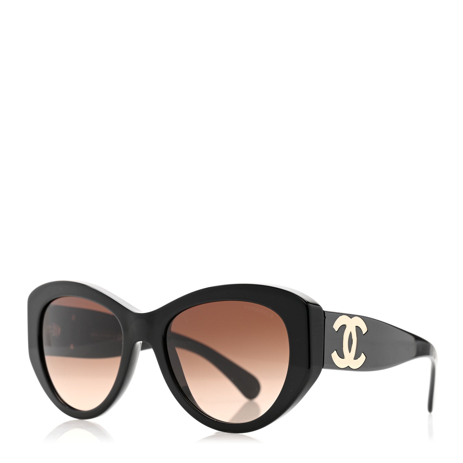 Chanel Acetate Butterfly Large CC Sunglasses 5492 Black 1 of 8