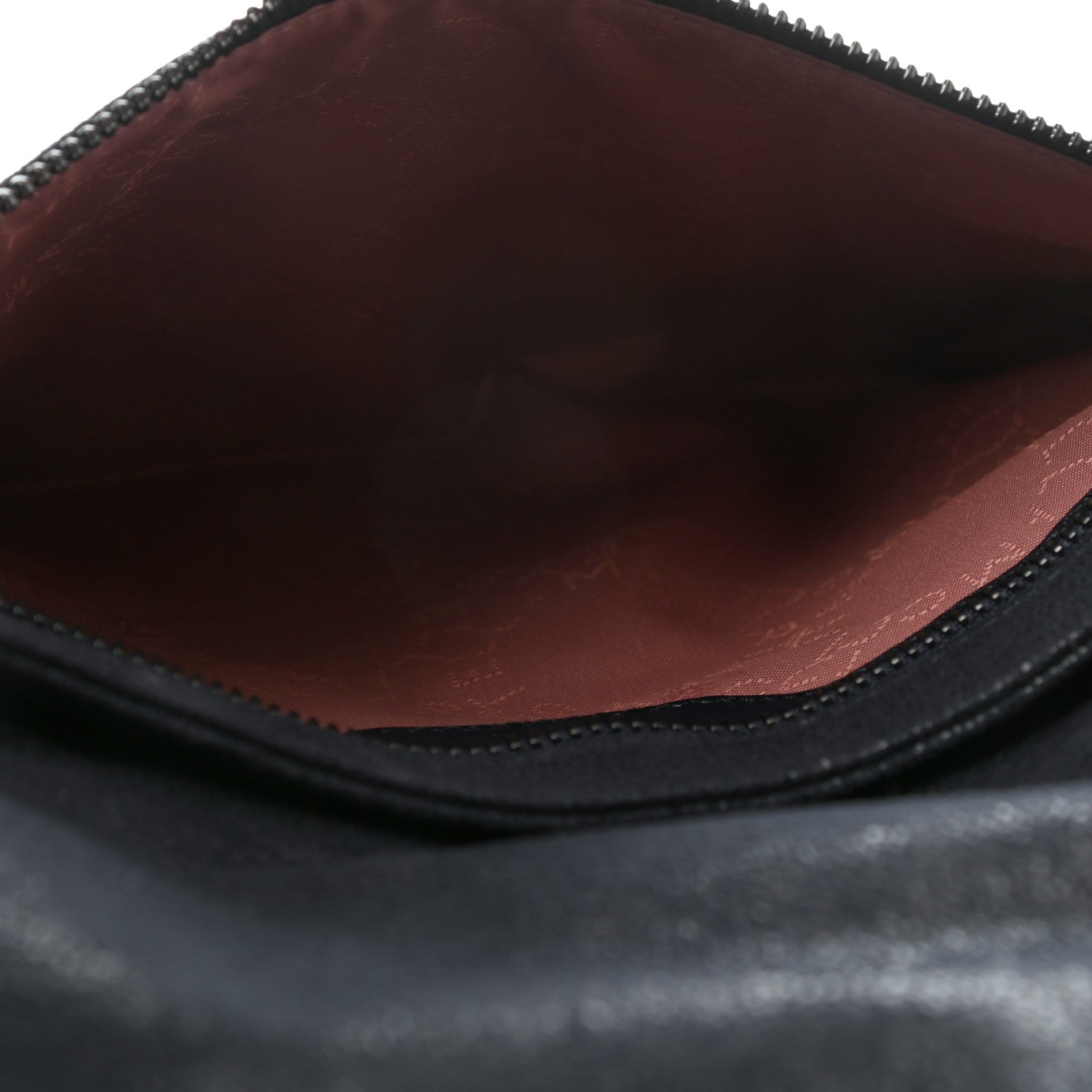 Stella McCartney Shaggy Deer Falabella Fold Over Clutch Navy Blue 6 of 8
