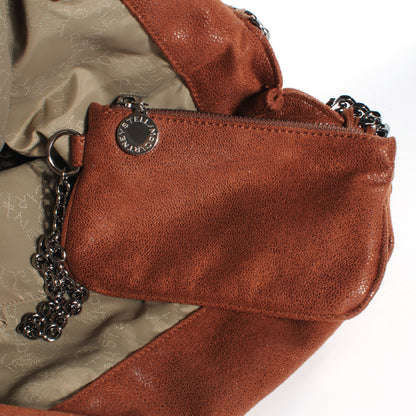 Stella McCartney Faux Leather Shaggy Deer Large Falabella Brown 6 of 7