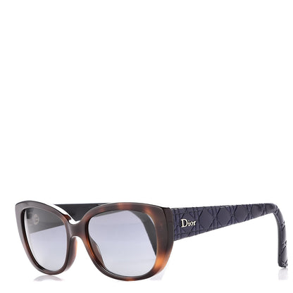 Christian Dior Lambskin Cannage Dior Lady 2R Sunglasses Havana Purple 1 of 8