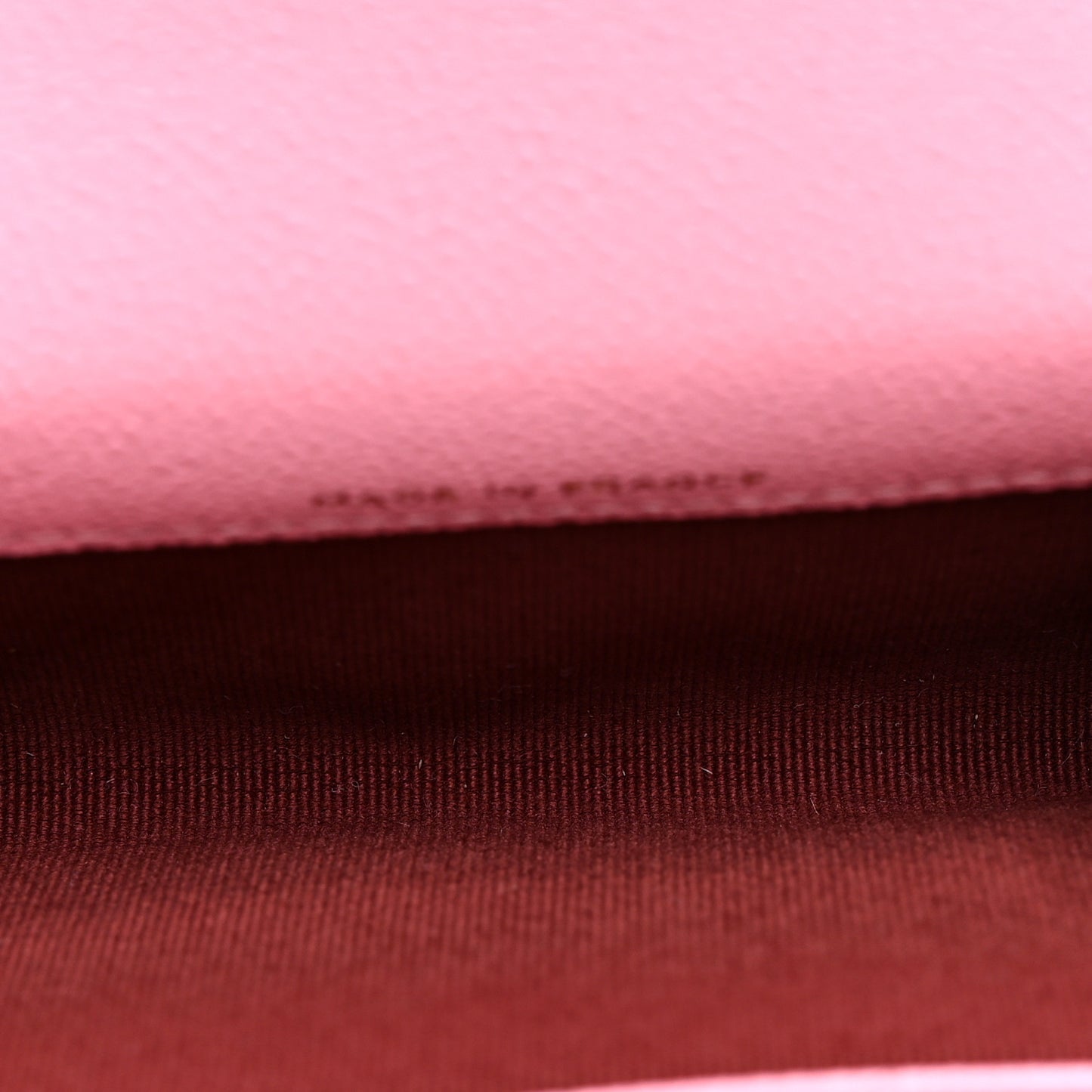 Shiny Caviar Chevron Quilted Flap Card Holder Pink