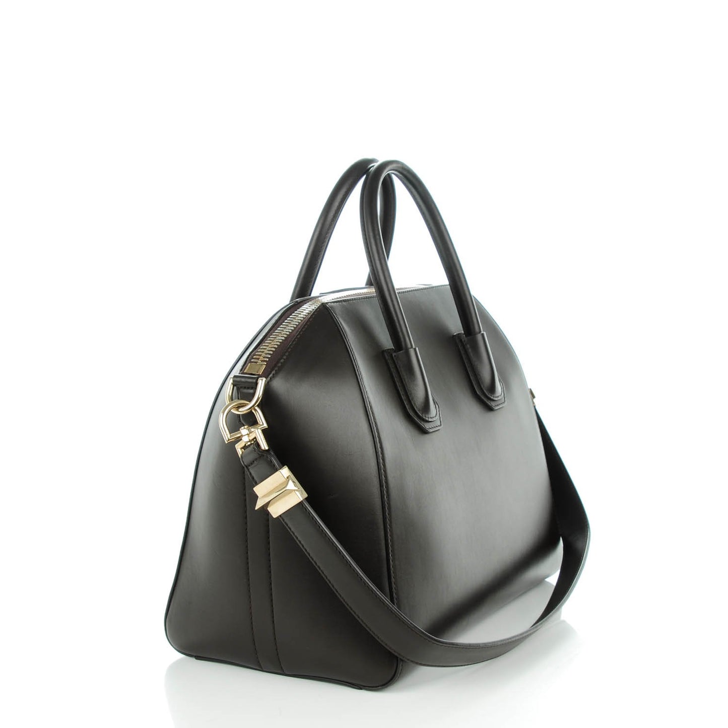 Buffed Calfskin Medium Antigona Dark Brown
