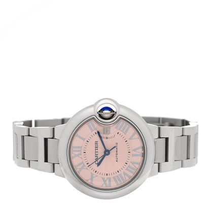 Cartier Stainless Steel 33mm Ballon Bleu De Cartier Automatic Watch Pink 2 of 4