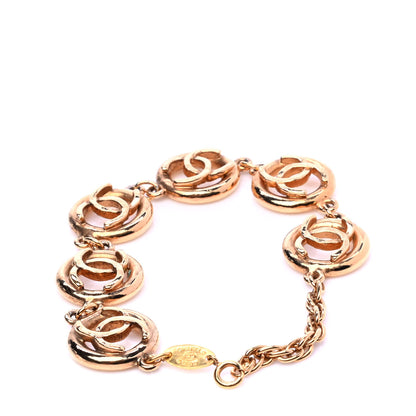Chanel CC Cutout Bracelet Gold 2 of 4