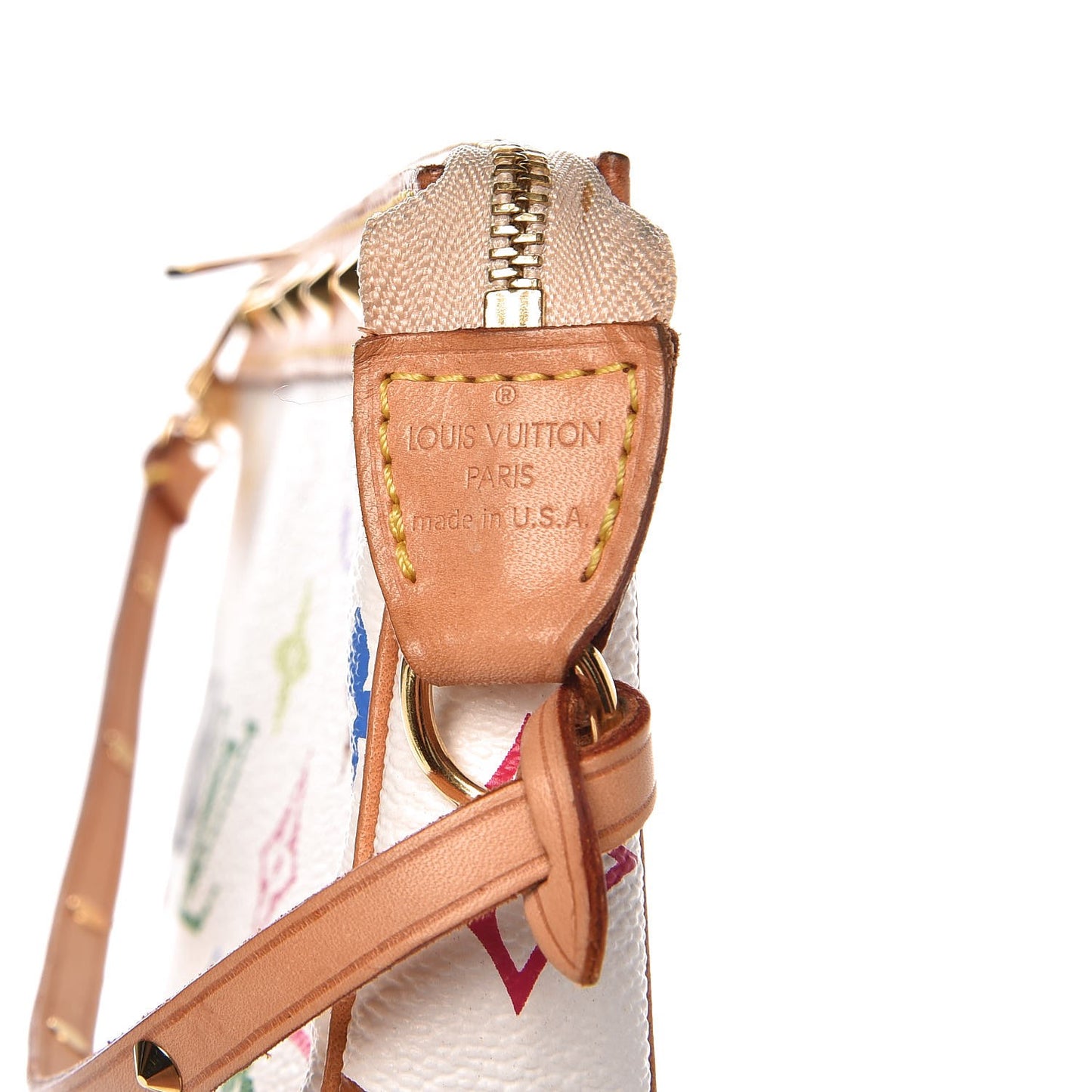 Monogram Multicolor Pochette Accessories White